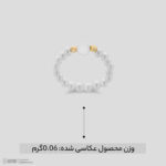 انگشتر طلا 18 عیار زنانه ناریا مدل مون مروارید