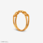 انگشتر طلا 18 عیار زنانه با طرح کارتیه ناریا سایز 51