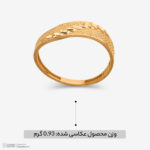 انگشتر طلا کم اجرت 18 عیار زنانه ناریا مدل ایوا کد M21-16