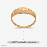 انگشتر طلا کم اجرت 18 عیار زنانه ناریا مدل ایوا کد M21-33