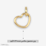 آویز گردنبند طلا 18 عیار زنانه ناریا طرح قلب