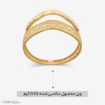 انگشتر طلا کم اجرت 18 عیار زنانه ناریا مدل ایوا کد AZ26-3