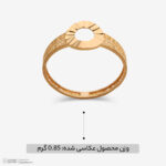 انگشتر طلا کم اجرت 18 عیار زنانه ناریا مدل ایوا