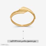 انگشتر طلا کم اجرت 18 عیار زنانه ناریا مدل ایوا