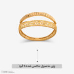 انگشتر طلا کم اجرت 18 عیار زنانه ناریا مدل ایوا