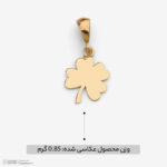 آویز گردنبند طلا کم اجرت 18 عیار زنانه ناریا مدل برگ