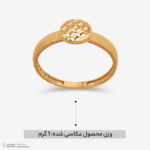 انگشتر طلا کم اجرت 18 عیار زنانه ناریا مدل ایوا