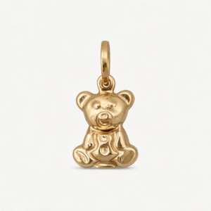 آویز گردنبند طلا کم اجرت 18 عیار زنانه ناریا مدل Bear