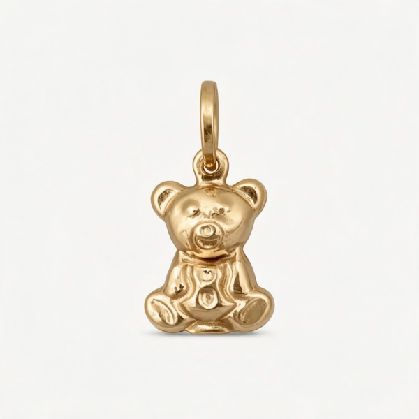 آویز گردنبند طلا کم اجرت 18 عیار زنانه ناریا مدل Bear