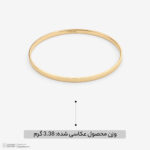 النگو طلا کم اجرت 18 عیار زنانه ناریا مدل آیینه ای سایز 3