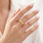 انگشتر طلا کم اجرت 18 عیار زنانه ناریا مدل ایوا