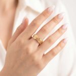 انگشتر طلا کم اجرت 18 عیار زنانه ناریا مدل ایوا